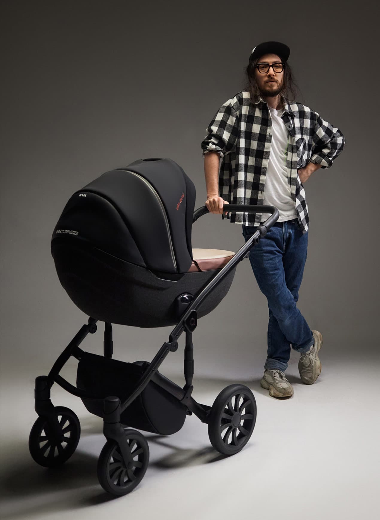 Anex x Safa Sahin. Stroller by Balmain Designer