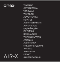 Warning Anex® Air-X ‒ anteprima