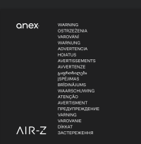 Advertencia Anex® Air-Z ‒ Vista preliminar