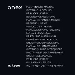 Инструкция по эксплуатации Anex® e/type ‒ предварительный просмотр