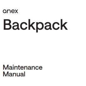 Maintenance Manual Anex Backpack ‒ preview