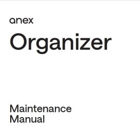 Maintenance Manual Anex Organizer ‒ Попередній перегляд