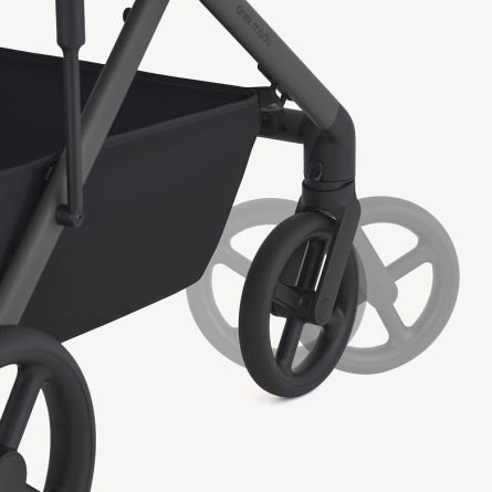 360-degree turning front wheels