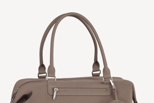 Handle frames with leather accents