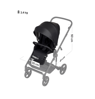 Dimensiones internas de la silla de paseo Anex